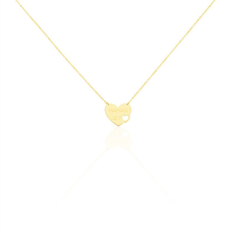 Kette Gold Gelb Maman Ich Liebe Dich - Spannringe Damen | OROVIVO