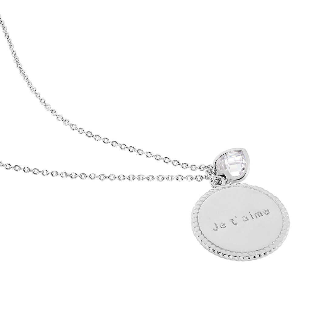 Damen Collier Silber 925 Zirkonia Herz Chloe 2 - Halsketten Damen | OROVIVO