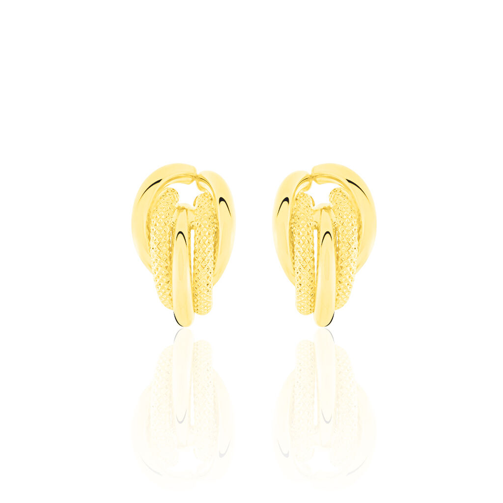 Damen Steckcreolen Gold 375  - Creolen Damen | OROVIVO