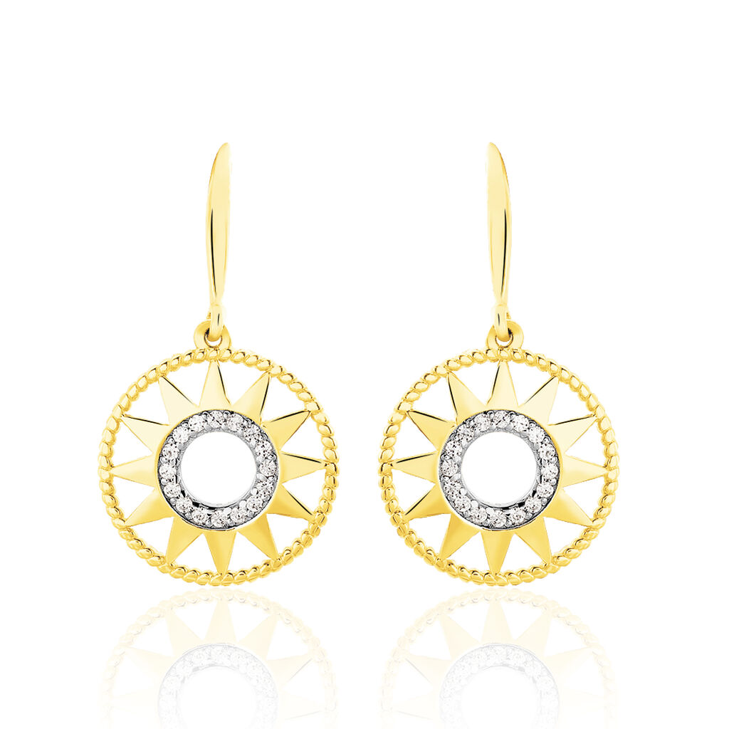Boucles D'oreilles Or Jaune Thallya - Spannringe Damen | OROVIVO
