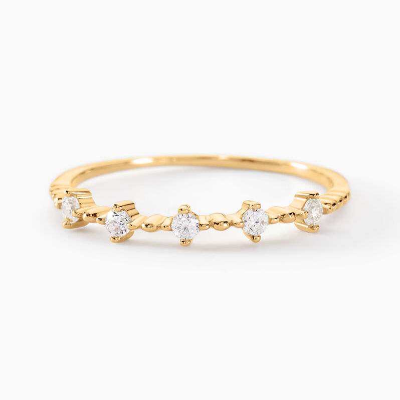 Bague Or Jaune Maximilienne Demi Allance - Spannringe Damen | OROVIVO