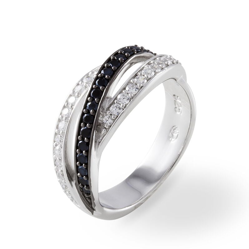 Bague Bethany Argent Blanc Oxyde De Zirconium - Spannringe Damen | OROVIVO