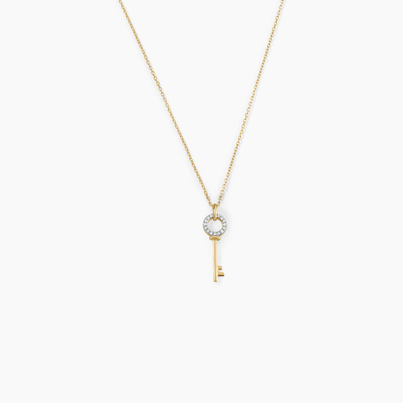 Collier Key Or Jaune Diamant - Spannringe Damen | OROVIVO