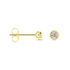 Delicate Damen Ohrstecker Gold 375 (9 Karat) Diamant Weiß 0,15 ct