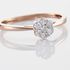 MERULA Damen Ring Rosegold 375 (9 Karat) Diamant Wei&szlig; 0,16 ct