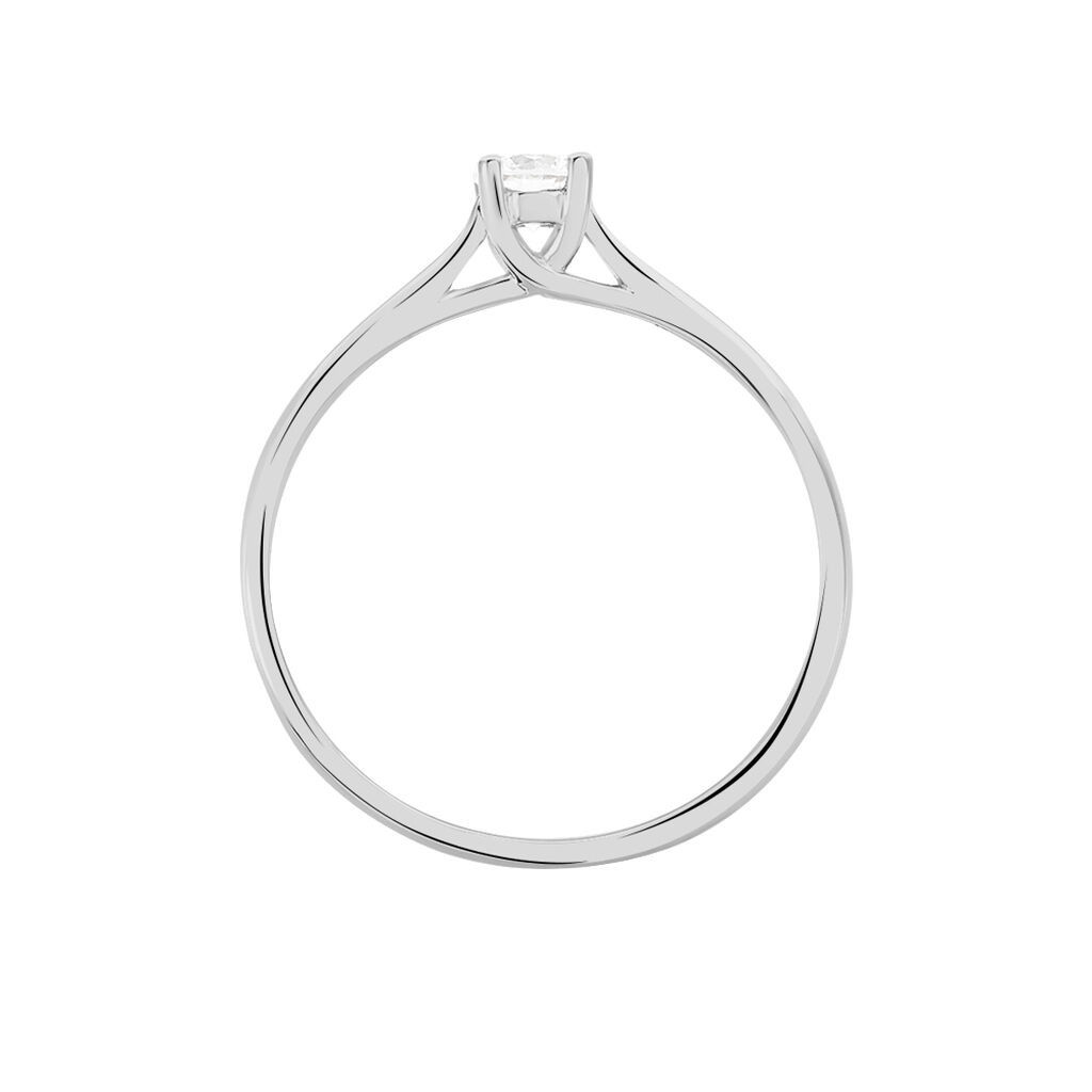 Damen Ring Weißgold 375 Diamant 0,15ct Victoria  - Solitärringe Damen | OROVIVO