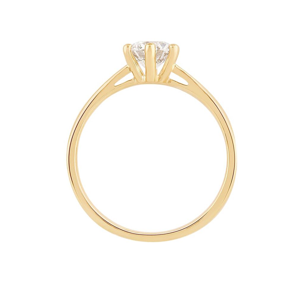 Damen Ring Gold 750 synthetischer Diamant 0,36ct Sonate  - Verlobungsringe Damen | OROVIVO