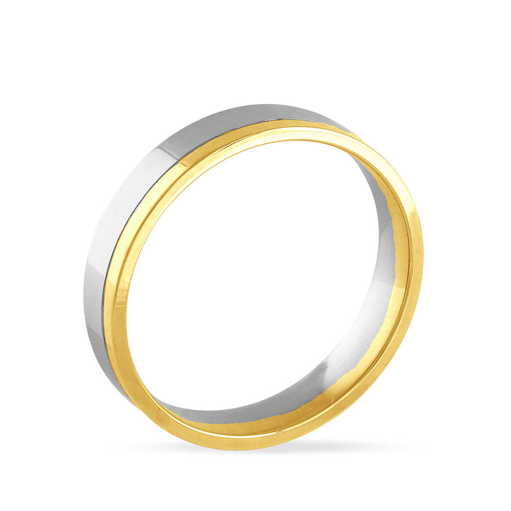 Alliance Madalena Ruban Plat Or Bicolore - Spannringe Familie | OROVIVO