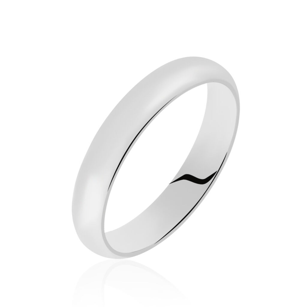 Alliance Arthellais Ruban Plat Or Blanc - Spannringe Familie | OROVIVO