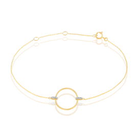 Damenarmband Gold 375 Diamant 0,018ct Kreis - Armbänder Damen | OROVIVO