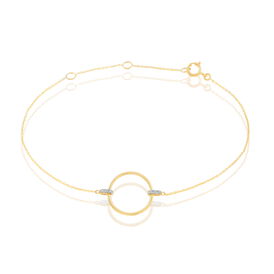 Damenarmband Gold 375 Diamant 0,018ct Kreis - Armbänder Damen | OROVIVO