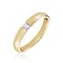 Lisboa Damen Ring Gold 375 (9 Karat) Diamant Wei&szlig; 0,1 ct