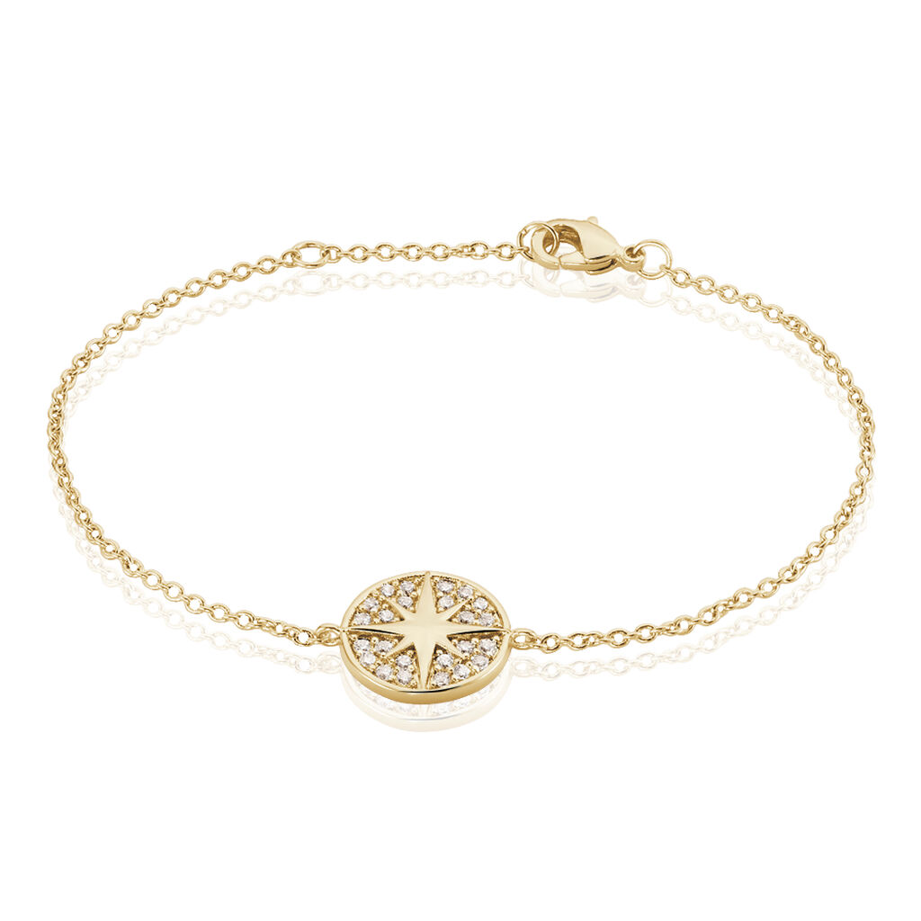 Bracelet Plaque Or Maria-carmen Oxyde - Spannringe Damen | OROVIVO