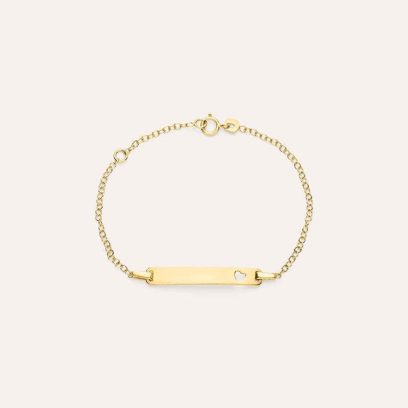 Bracciale Con Targhetta Holy Oro Giallo - Spannringe Kinder | OROVIVO