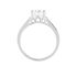 Damen Ring Silber Silber 925 Zirkonia Weiß