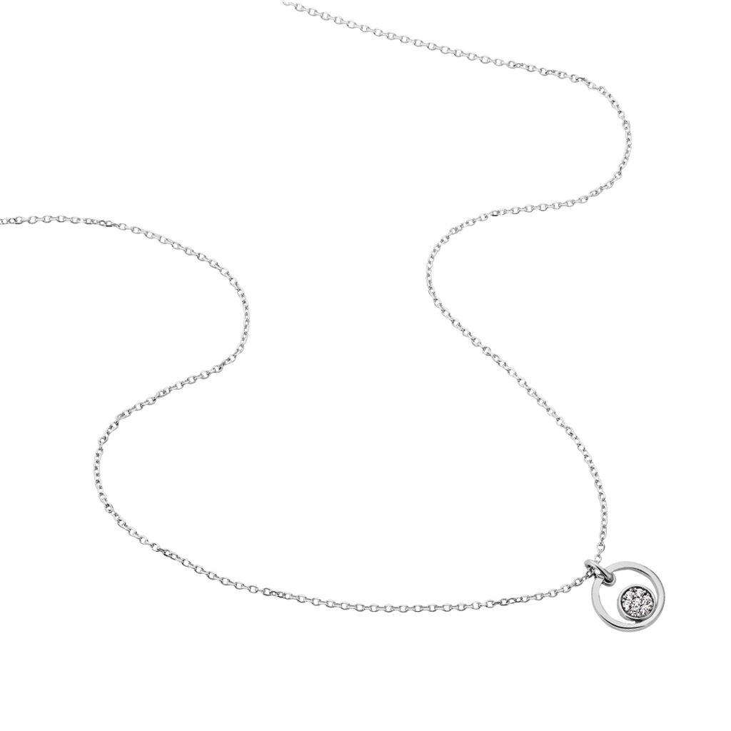 Damen Halskette Silber 925 Zirkonia Kreis Eluisa - Halsketten Damen | OROVIVO