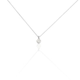 Damen Halskette Weißgold 375 Diamanten 0,016ct - Ketten mit Anhänger Damen | OROVIVO