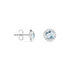 Damen Ohrstecker Weißgold 375 Blauer Topas 8mm - Ohrstecker Damen | OROVIVO