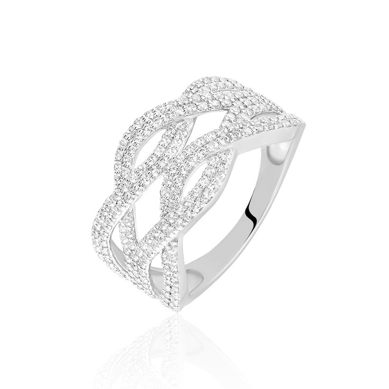 Anello Silver Shine Argento Rodiato Cubic Zirconia - Spannringe Damen | OROVIVO