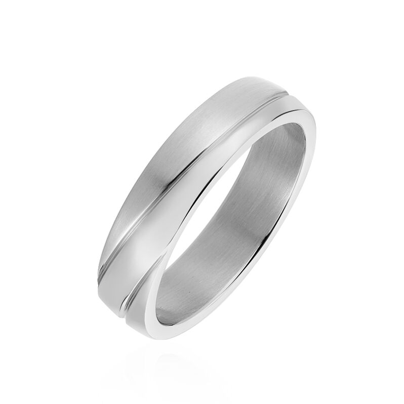 Bague Acier Blanc - Spannringe Herren | OROVIVO