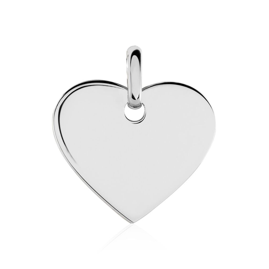 Aleria Gravur Damen Anhänger Silber 925 Herz, Anhänger ohne Stein