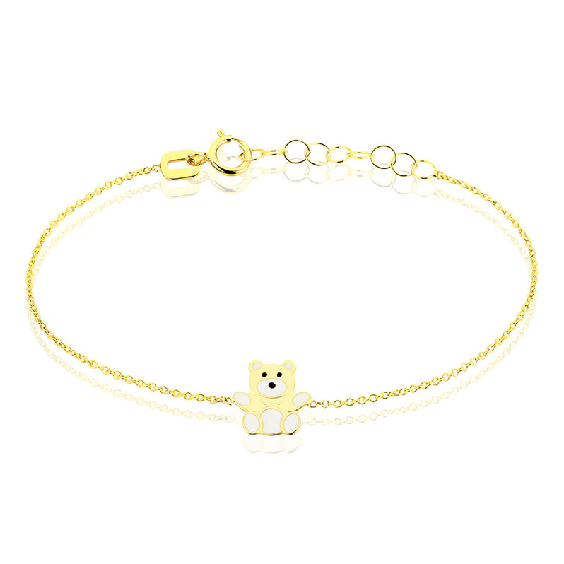 Bracelet mae Or Jaune Ourson - Spannringe Kinder | OROVIVO