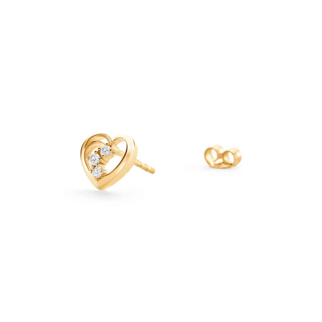 Damen Ohrstecker Gold 375 Geometrisch Tricoeur - Ohrstecker Damen | OROVIVO
