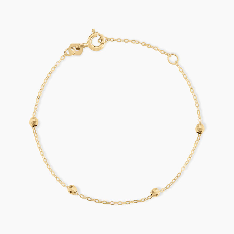 Bracelet Or Jaune Boules - Spannringe Kinder | OROVIVO