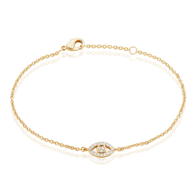 Armband Vergoldet Gelb Giuliana œil - Spannringe Damen | OROVIVO