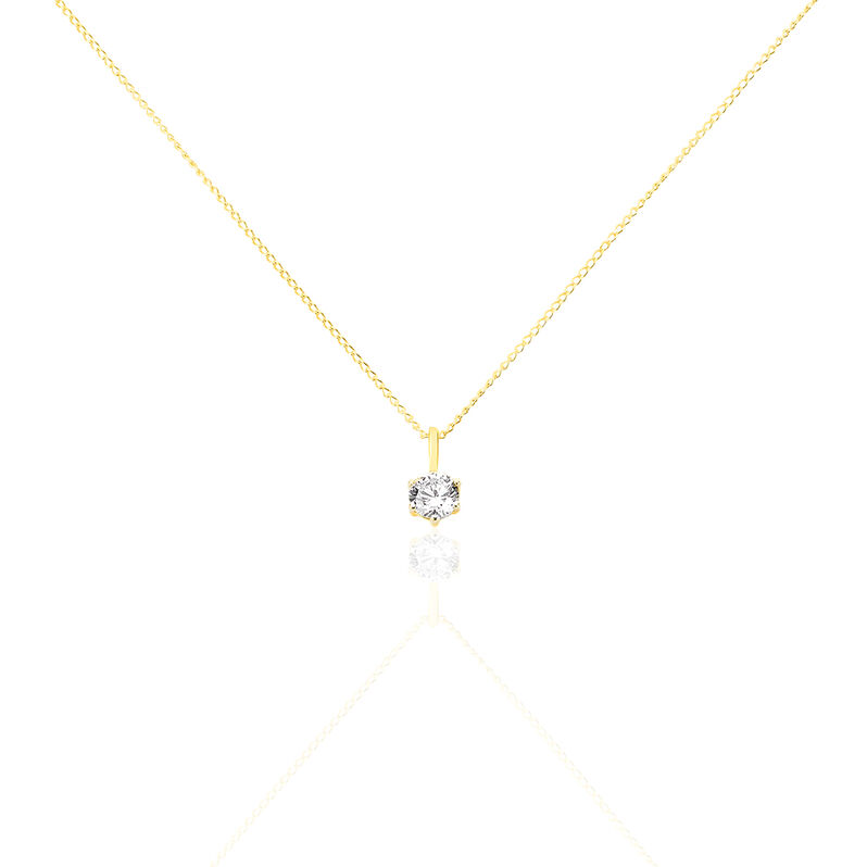 Collier Maiwenn Or Jaune Oxyde De Zirconium - Spannringe Damen | OROVIVO