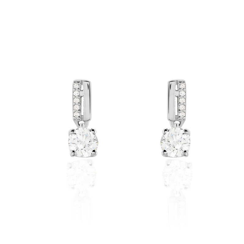 Boucles D'oreilles Or Weiss Anatoline - Spannringe Damen | OROVIVO