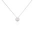 HALB Damen Collier Wei&szlig;gold 750 (18 Karat) Diamant Wei&szlig; 0,13 ct