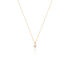 ALORA Damen Collier Gold Bicolor Gold/Silber 585 (14 Karat) Diamant Wei&szlig; 0,03 ct