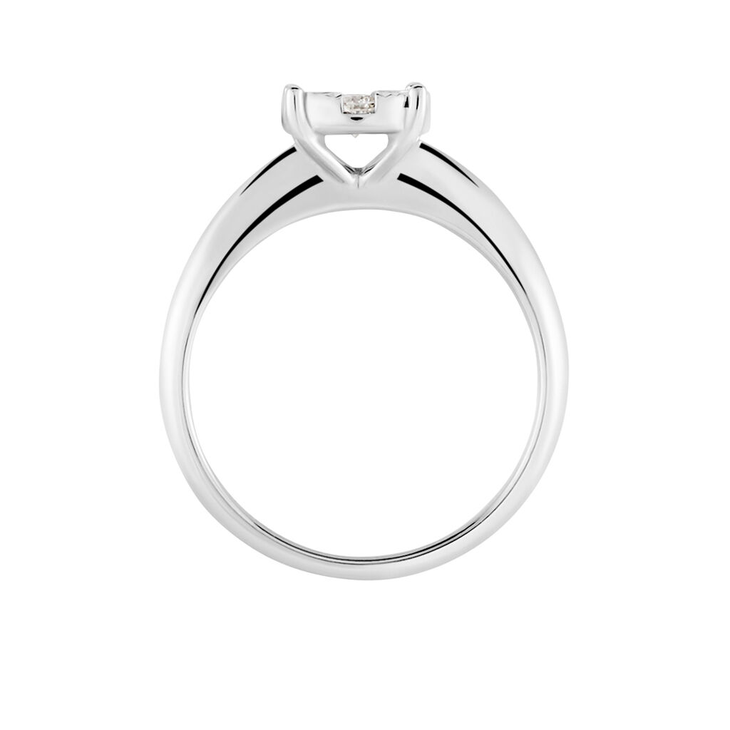 DREAM 1 Damen Ring Wei&szlig;gold 375 (9 Karat) Diamant Wei&szlig; 0,17 ct