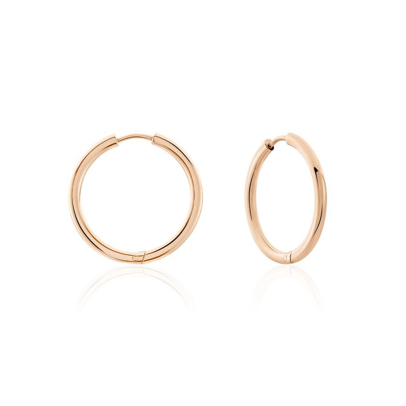 SCARLET Damen Creolen Titan rosevergoldet B 2,5 mm - Creolen Damen | OROVIVO