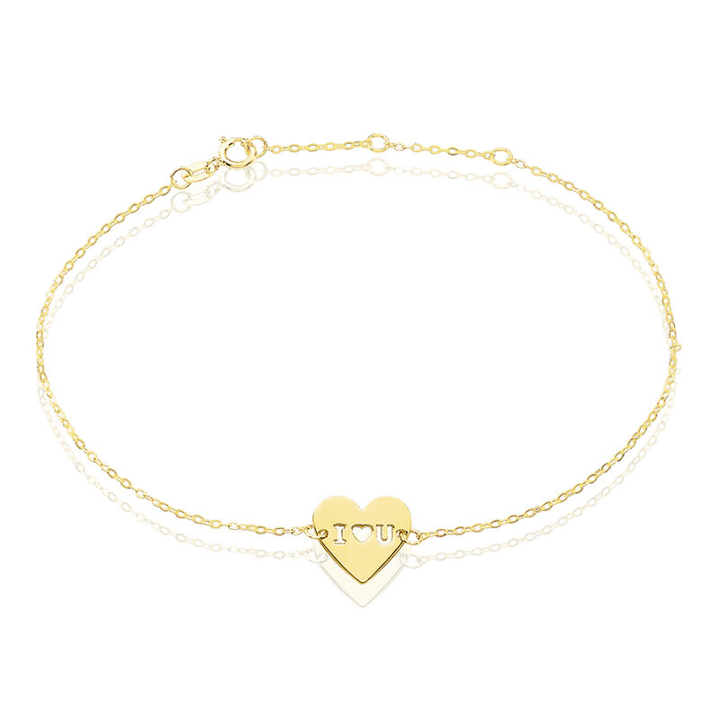Bracelet Livia Or Jaune Cœur - Spannringe Damen | OROVIVO