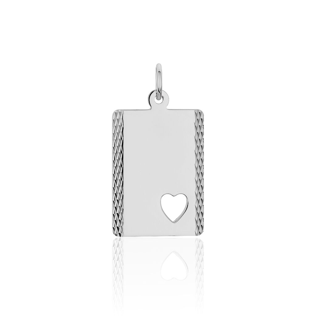 AXELIA GRAVUR 1 Damen Anh&auml;nger Silber 925 Herz