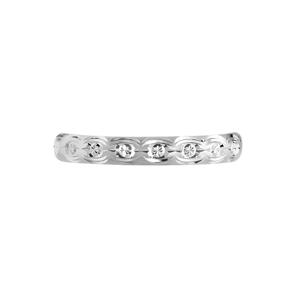 Alliance Or Weiss Marguerite Diamantee - Spannringe Damen | OROVIVO