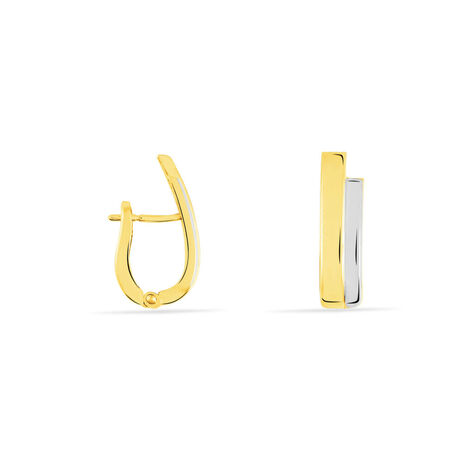 Damen Creolen Gold 333 Bicolor  - Creolen Damen | OROVIVO