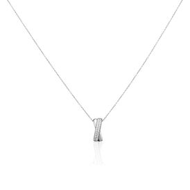 Damen Collier Silber 925 Zirkonia Balken Sveta - Ketten mit Stein Damen | OROVIVO