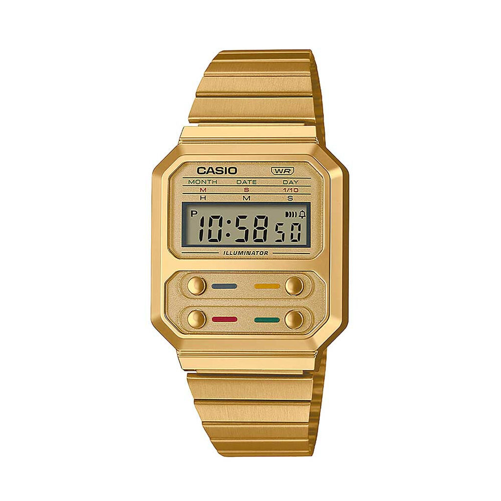 CASIO VINTAGE Uhr Edgy Quarz A100WEG-9AEF - Armbanduhren Herren | OROVIVO