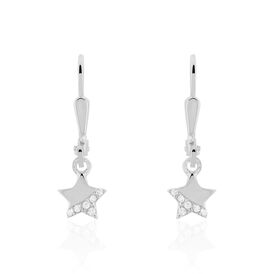 Kinder Ohrhänger Silber 925 Zirkonia Stern - Ohrhänger Kinder | OROVIVO
