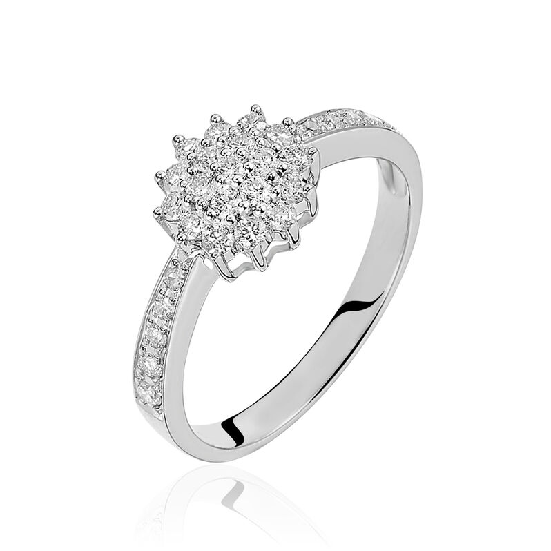 Bague Chou Or Blanc Diamant - Spannringe Damen | OROVIVO