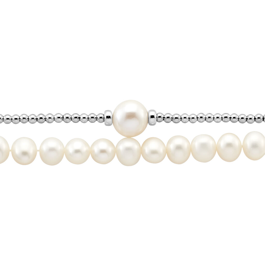 FRANCIS Damen Armband Silber 925 Zuchtperle Wei&szlig;