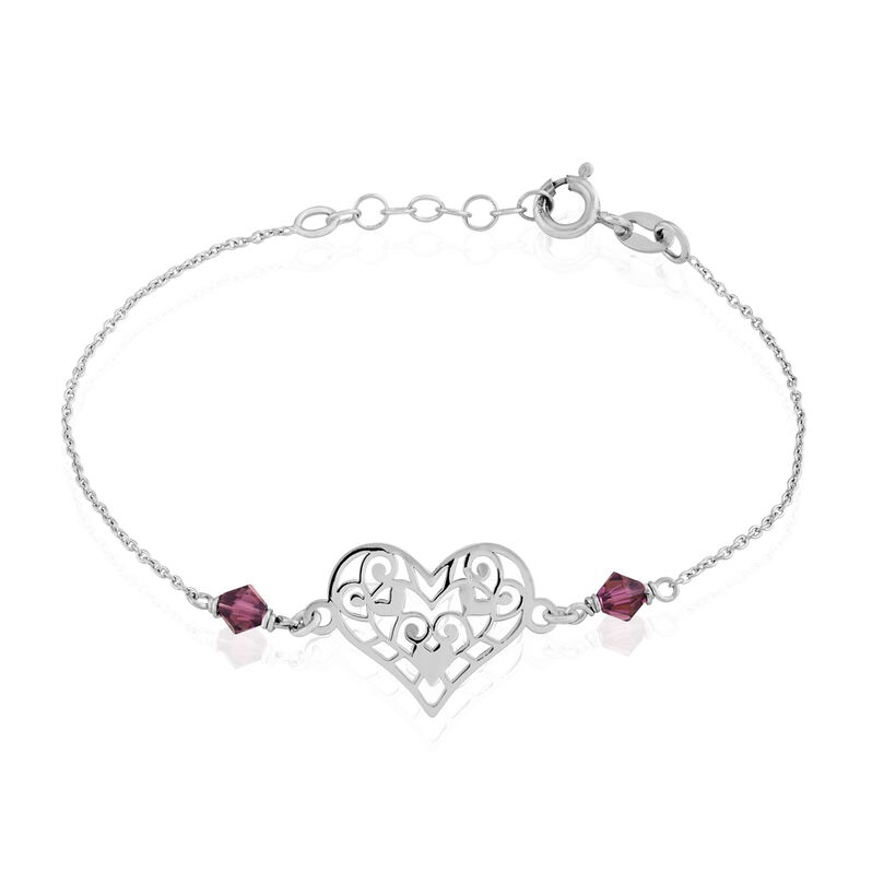 Bracelet Amore Argent Blanc Pierre De Synthese - Spannringe Damen | OROVIVO