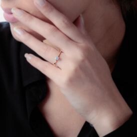 Solitärring Gold 375 Diamant 0,26ct Victoria - Ringe mit Edelsteinen Damen | OROVIVO