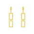 SINA Damen Ohrringe Lang Edelstahl vergoldet Rechteckig