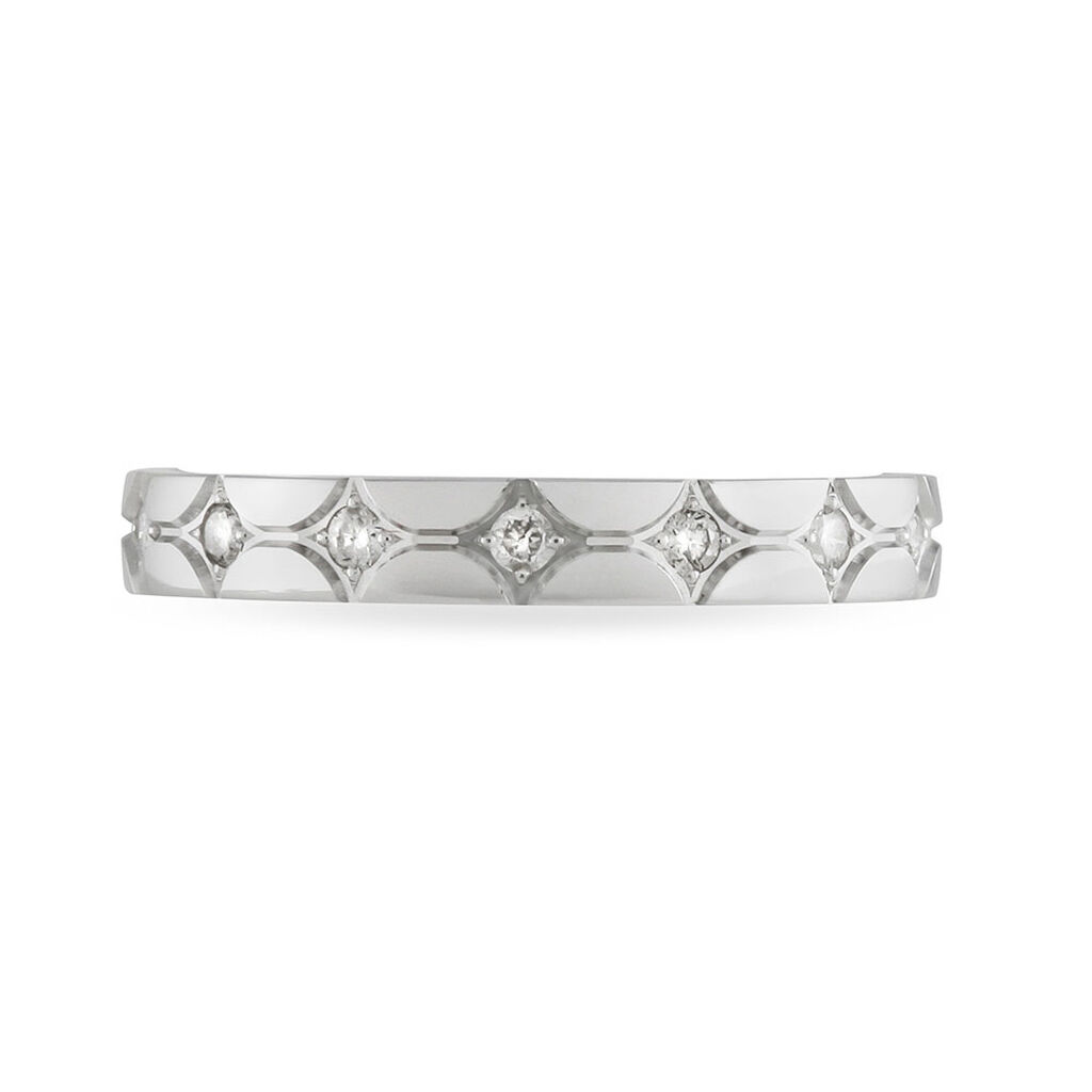 Alliance Lola Or Blanc Diamant - Spannringe Damen | OROVIVO
