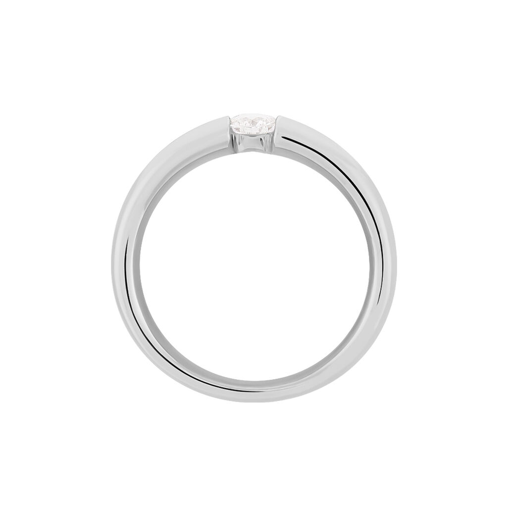 Lisboa Damen Ring Wei&szlig;gold 750 (18 Karat) Diamant Wei&szlig; 0,2 ct