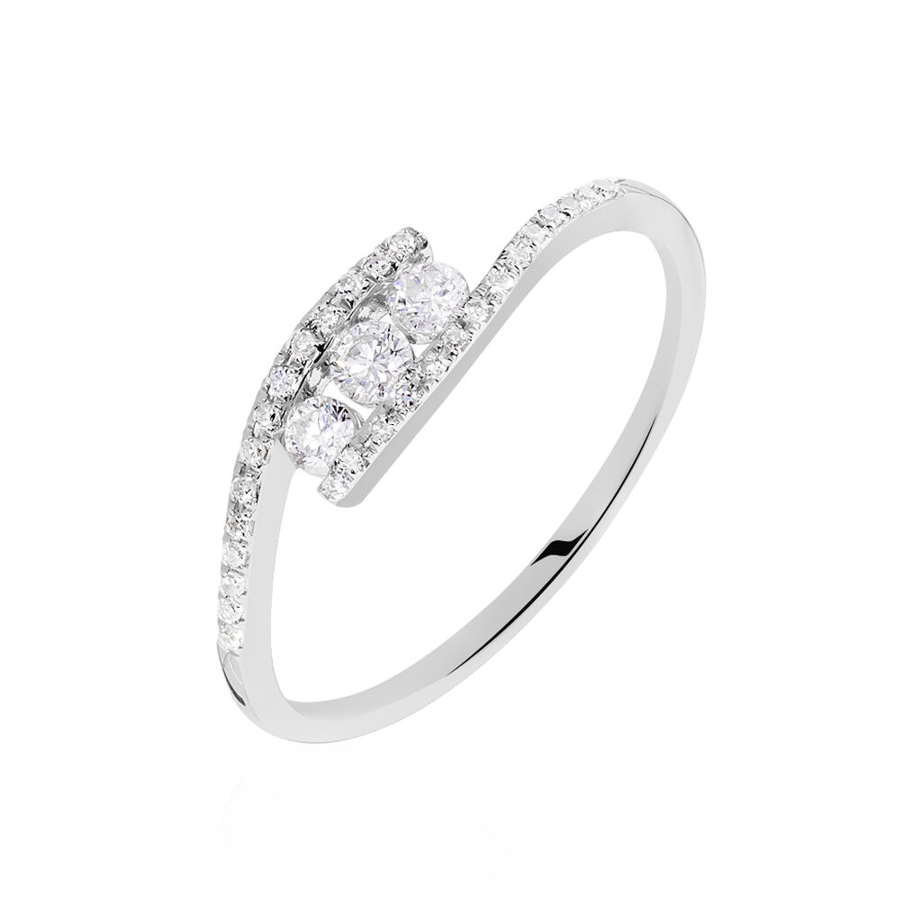 Bague Eternite Or Blanc Diamant - Spannringe Damen | OROVIVO